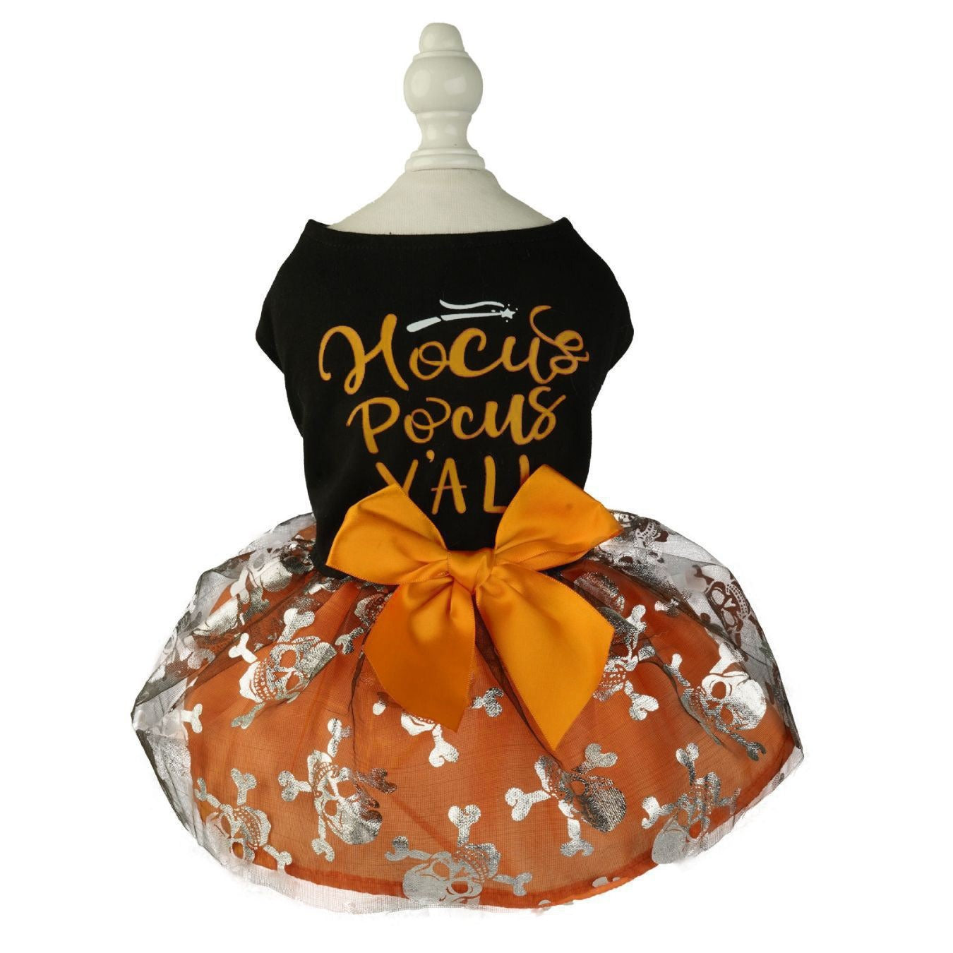 Pet Clothes Halloween Dog Cat Party Decoration Halloween Skull Black